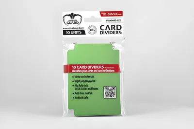Produktbild von ULTIMATE GUARD Card Dividers, Grün, 10 Stück(e)