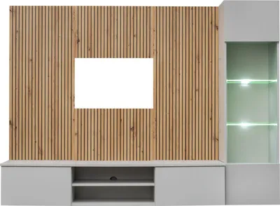 Produktbild von Wohnwand Anbauwand Wohnzimmer Schrankwand XARI PGAS L mit Led und Push - Click
