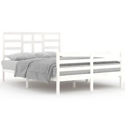 Obrázok produktu pre vidaXL Posteľ z masívneho dreva biela 140x200 cm