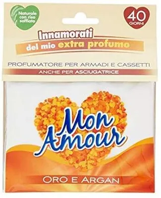 Produktbild von Felce Azzurra Felce Azzurra Mon Amour Oro e Argan Profumatore Armadio Kleiderschrank Schubladen 12g
