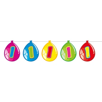 Immagine prodotto di Folat 65501, Catena luminosa, Multicolore, Compleanno, 320 mm, 210 mm, 10 mm