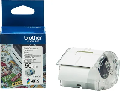 Obrázok produktu pre 1 rolka kontinuálneho papiera pre tlačiareň štítkov CZ-1005 biela 50,0 mm x 5,0 m