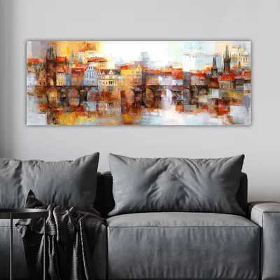 Produktbild von Wallity, YTY739130269_3080- TNS1744, Bunt, Leinwandbilder, 30 x 80 cm, 100% Leinwand