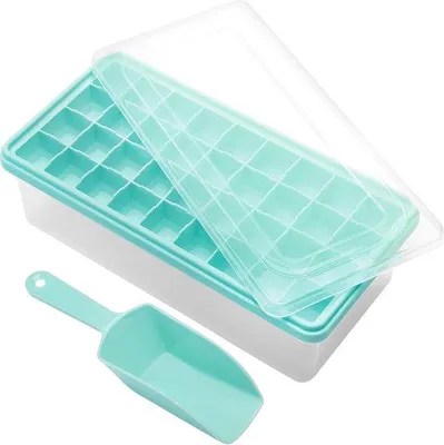 Produktbild von Famanu Eiswürfelform mit Deckel und Behälter - BPA-frei, 36 Fächer