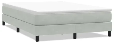 Immagine prodotto di vidaXL Letto a molle senza materasso grigio chiaro 160x210 cm in velluto