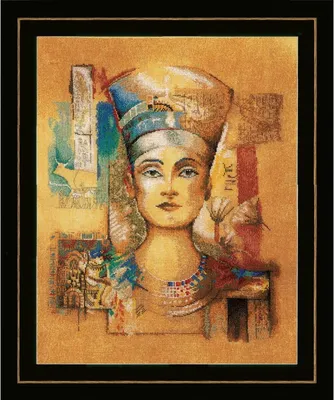 Zdjęcie produktu dla Zestaw do haftu krzyżykowego Lanarte "Nefertiti", 39x49cm