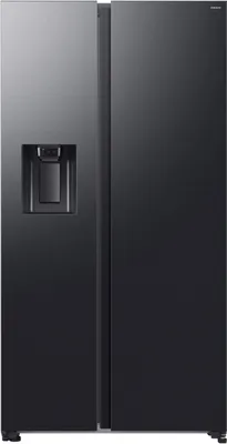 Produktbild von Samsung RS70F66KBFEF Side by Side Festwasseranschluss, No Frost+, Premium Black Steel