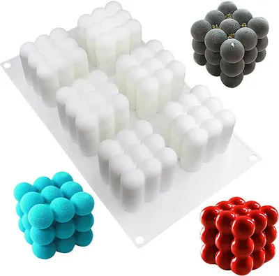 Produktbild von INF Silikonform / Kerzenform Bubble für 6 Kerzen