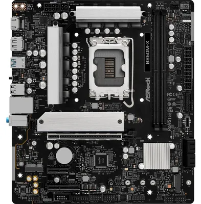 Produktbild von Asrock B860M-X, Intel, LGA 1851 (Socket V1), Intel Core Ultra (Series 2), DDR5-SDRAM, 128 GB, DIMM