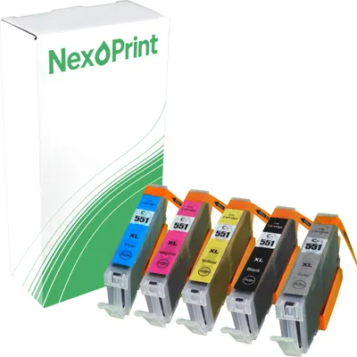 Produktbild von Druckerpatrone kompatibel zu Canon CLI-551XL GY mehrfarbig Pixma MG 7550 MG 7150 MG 7120 MG 6350 IP 8750
