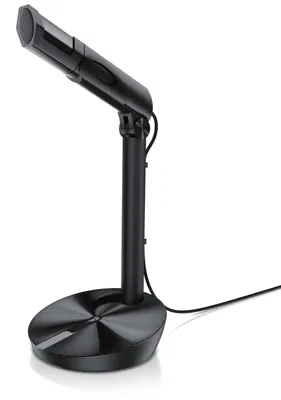 Produktbild von CSL USB Desktop Mikrofon mit Windschutz RMP 800 Tischmikrofon / Standmikrofon