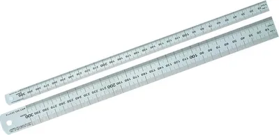 Produktbild von Stahllineal 30cm silber rostfreier Edelstahl Packung mit 20 Stück