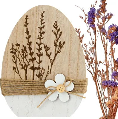 Produktbild von Ostern Dekoration Osterei 20 cm Tischdekoration Holz