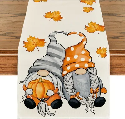 Zdjęcie produktu dla Artoid Fashion Jesienny Bieżnik na Stół 40x300 cm Beżowy - Dekoracje świąteczne