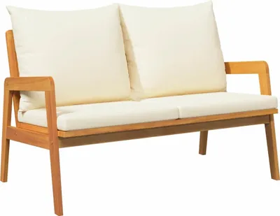Obrázok produktu pre Záhradná lavička s vankúšom Prírodný olej 115 x 65 x 71 cm
