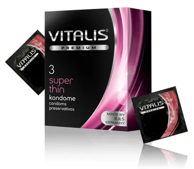 VITALIS Vitalis super thin – opakowanie 3 prezerwatyw ultracien – zdjęcie 1