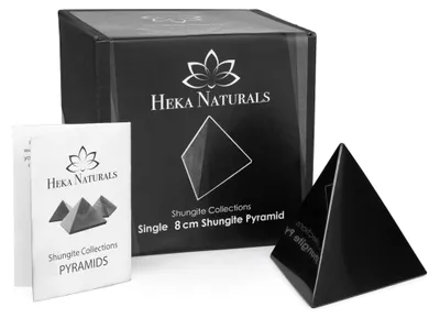 Productafbeelding van Tetraëdrische shungietpiramide, 8 cm, voor spirituele balans