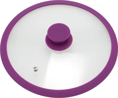 Produktbild von bremermann Glasdeckel mit Silikonrand für 24 cm Töpfe und Pfannen, lila