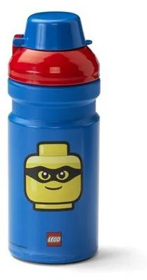 Obrázok produktu pre Fľaša, 390 ml, LEGO "Classic", modrá-červená, vzorovaná
