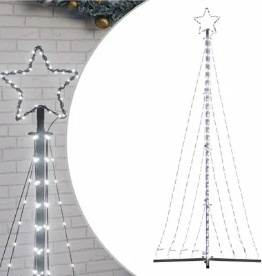 Obrázok produktu pre vidaXL LED vianočný stromček 447 LED žiaroviek studená biela 250 cm