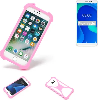 Produktbild von K-S-Trade Handy Hülle kompatibel mit Wiko Y80 Schutz Hülle Bumper Silikon Schutz Hülle Cover Case Silikoncase Silikonbumper TPU Softcase