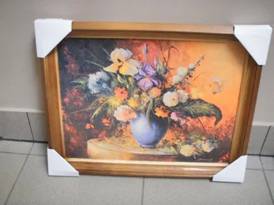 Zdjęcie produktu dla obraz w drewnianej ramie 30x40 KWIATY 7769
