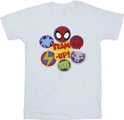 Produktbild von Marvel - "Spidey And His Amazing Friends Up" T-Shirt für Herren BI45529 (M) (Weiß)