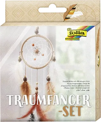 Produktbild von folia Bastelset Traumfänger Ethno terracotta