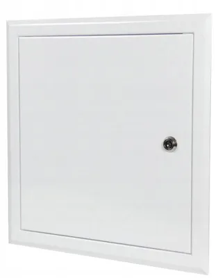 Image de Trappe de visite métallique Laco DR-2 600x600 mm blanche à clé