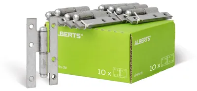 Produktbild von Alberts 10 x Aushebescharnier links oder rechts galvanisch verzinkt, dickschichtpassiviert 94 x 45 mm