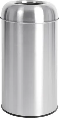 Obrázek produktu pro Otevřený odpadkový koš Bolero z nerezové oceli, stříbrný, 40 l