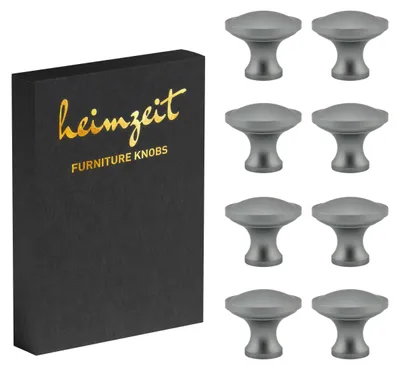 Produktbild von 8 Stück hochwertige Möbelknöpfe aus Aluminium