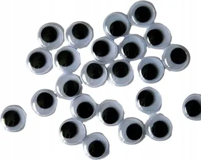 Immagine prodotto di Occhi con pupille mobili, 10 mm, 24 pezzi.