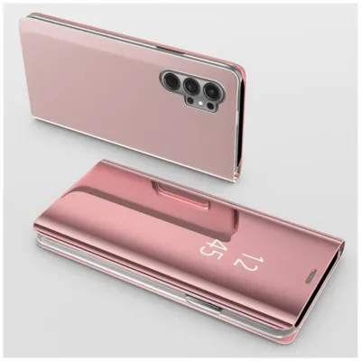 Produktbild von Mirror Flip-Case für Samsung Galaxy - Farbe: Roségold - Modellkompatibilität: Für Samsung Galaxy S24 Ultra