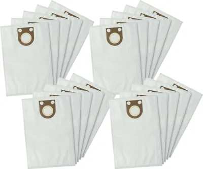 Produktbild von vhbw 20x Staubbeutel kompatibel mit Bosch GAS 20 L, GAS 20 L SFC Staubsauger - 31,6cm x 23cm Weiß