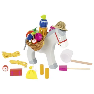 Produktbild von goki 56986 Stapelspiel Packesel II, bunt (1 Stück)