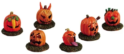 Productafbeelding van Kerstfiguur Pumpkin people set of 6 LEMAX