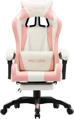 Produktbild von VidaXL 287994, Baumwolle, Kunstleder, Polyester, Pink, Weiß, 1 Stück(e)