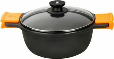 Zdjęcie produktu dla BRA Efficient, 3 l, Czarny, Aluminium, Teflon Platinum Plus, Ceramika, Gaz, Indukcja, Płyta jednolita, Czarny
