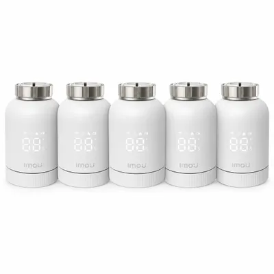 Produktbild von IMOU TRV1 Smart Heizkörperthermostat 5er Set mit Zigbee & Sprachsteuerung