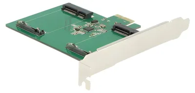 Produktbild von DELOCK PCI Expr Card 2x mSATA Slot int