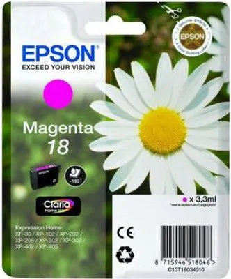 Zdjęcie produktu dla Epson Daisy Atramenty z serii Claria Home, Standardowa wydajność, Purpurowy, Tusz na bazie pigmentu, 3,3 ml, 1 szt., Jednopak