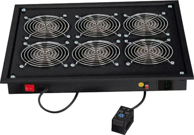 Image de Triton RAB-CH-X05-X3 Unité de ventilation 19" pour toit/sol, Triton RAB-CH-X05-X3, noir