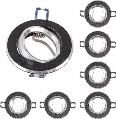 Produktbild von 6x Einbaurahmen MR16 SET 68mm inkl MR16 12V Fassung 16302-9