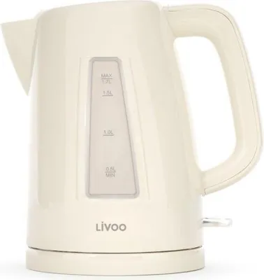 Immagine prodotto di Bollitore elettrico  - LIVOO - DOD184C - 2200 W - 1,7 L - Base 360° - Bianco sporco
