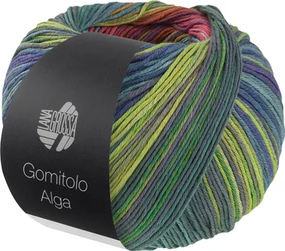Produktbild von Lana Grossa - Gomitolo Alga 2026 fuchsia violett pistazie petrolgrün graugrün lila graphitgrau frühlingsgrün