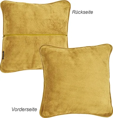 done.® Kissenhülle SOFTIE gold-gelb 45 x 45 cm FR