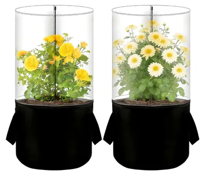 Produktbild von Mini-Gewächshaus für den Innenbereich | Abdeckung für Mini-Pflanztöpfe zum Frostschutz - Gartenschutz für Innen- und Außenbereich, Gewächshaus, Balkon, Garten, Gärtnerei, Zuhause