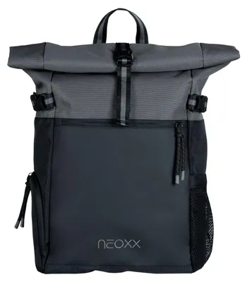 Image de neoxx sac à dos de loisirs sac à dos pour ordinateur portable Iconic Rolltop Backpack 19L Casual Grey noir