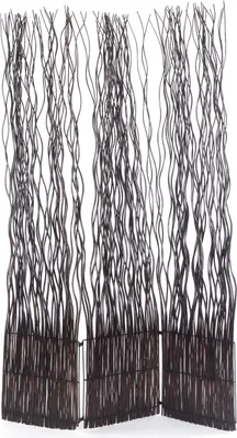 Produktbild von RAUMTEILER "WAVE 3" | Weide, 170x120cm (HxB) | Paravent, Trennwand     | Farbe: braun